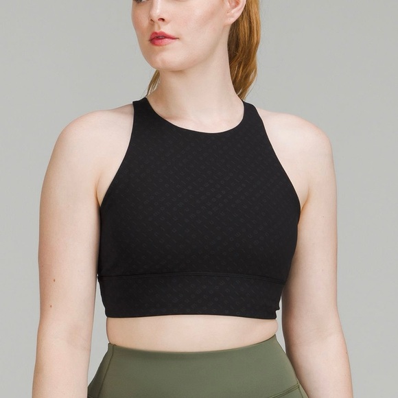 lululemon athletica Other - Lululemon ENERGY BRA HIGH-NECK LONGLINE
Color: Mirrorify PU Black